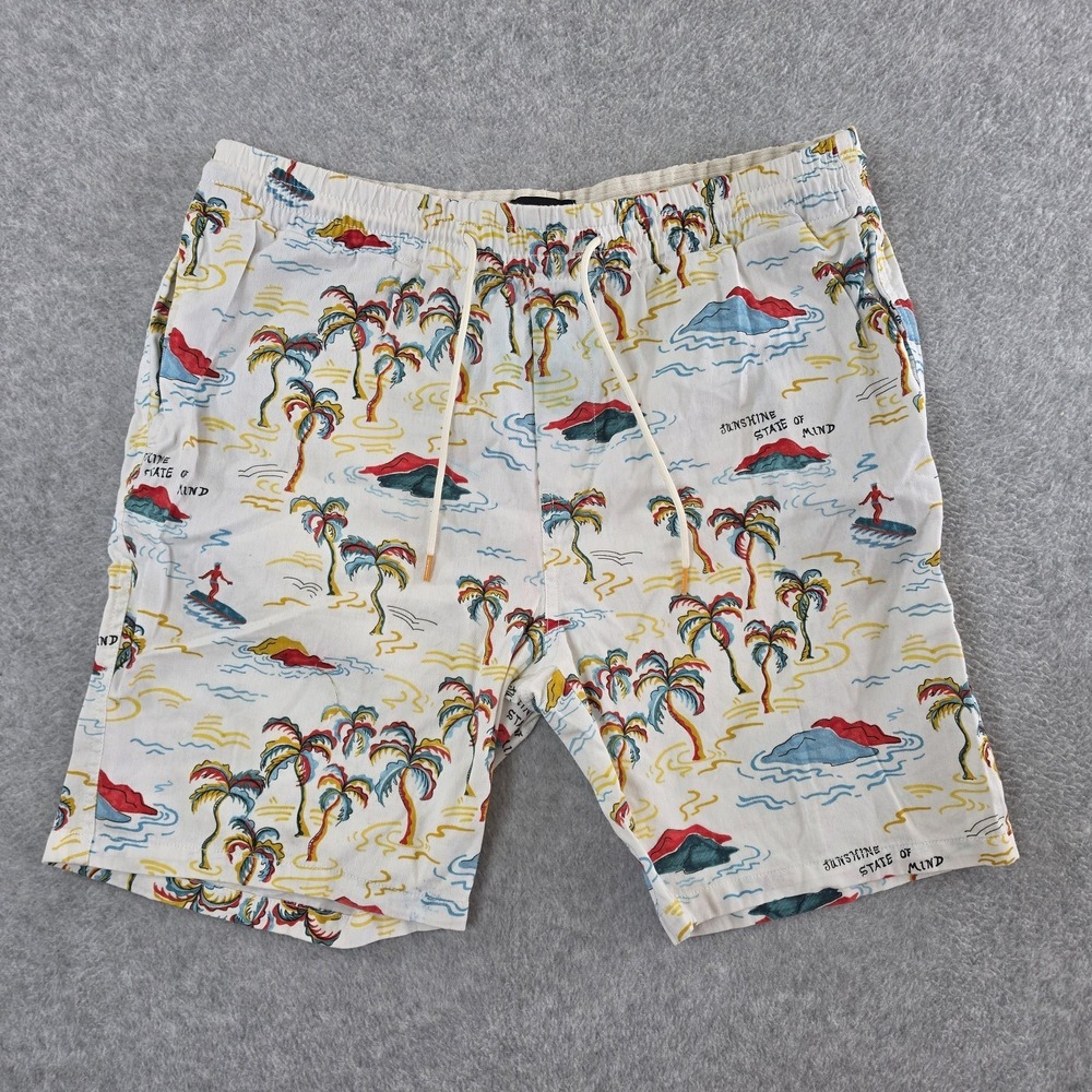 Scotch & Soda The Fave Printed Bermuda Shorts Mens Multicolor Size Large *Read*